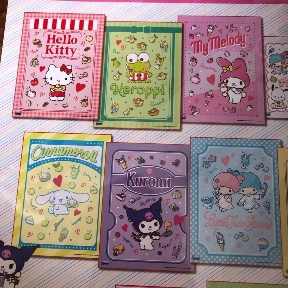 Hello Kitty and Friends 12 posters set Wall Art
